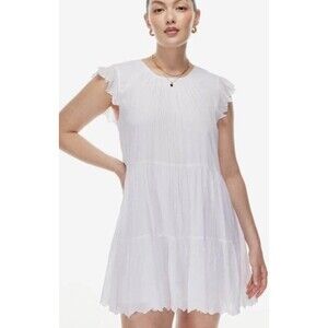 Aritzia Wilfred The Sidonie Mini Dress in White Size XS